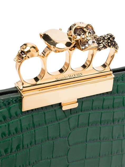 green alexander mcqueen clutches